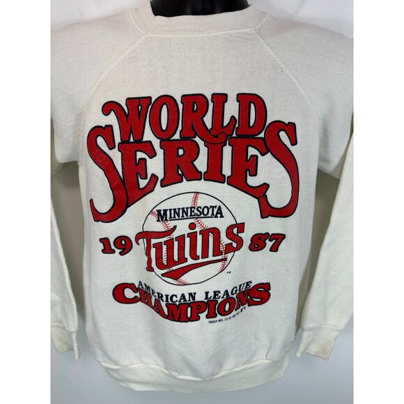 Vintage Minnesota Twins 1987 World Series Champs Sweatshirt Size Medium Pannill - Picture 7 of 11